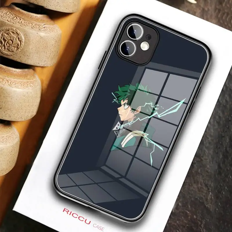 Чехол Todoroki Shouto моя геройская Академия для телефона закаленное стекло iPhone 12 Pro Max