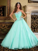 vestido de debutante beaded turquoise quinceanera princess masquerade ball prom gown sweetheart mother of the bride dresses