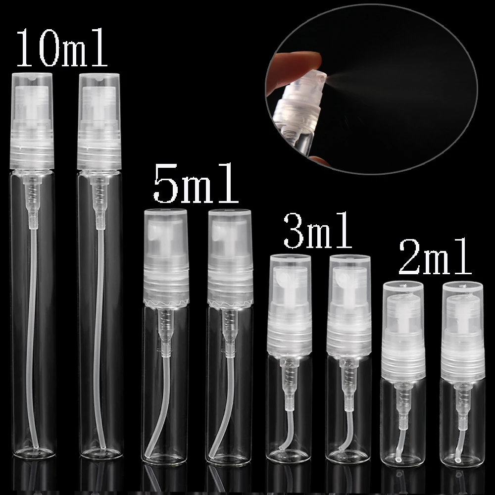 Пустая портативная мини флакон для духов 3 шт./упак. 2 мл 5 10 стеклянная