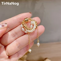han edition baroque freshwater pearl ear bones ear cuff fashion women tassel ear clip earrings jewelry gifts
