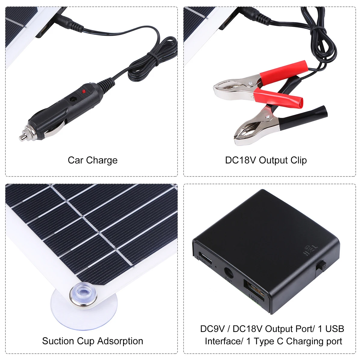 300W Панели солнечные комплект полный двойной 12/5V DC usb камера с флеш картой памяти