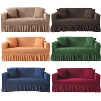 lustrous elastic lace sofa cover soft elegant all inclusive velvet luxury pretty decor slipcover couch for parlour livingroom