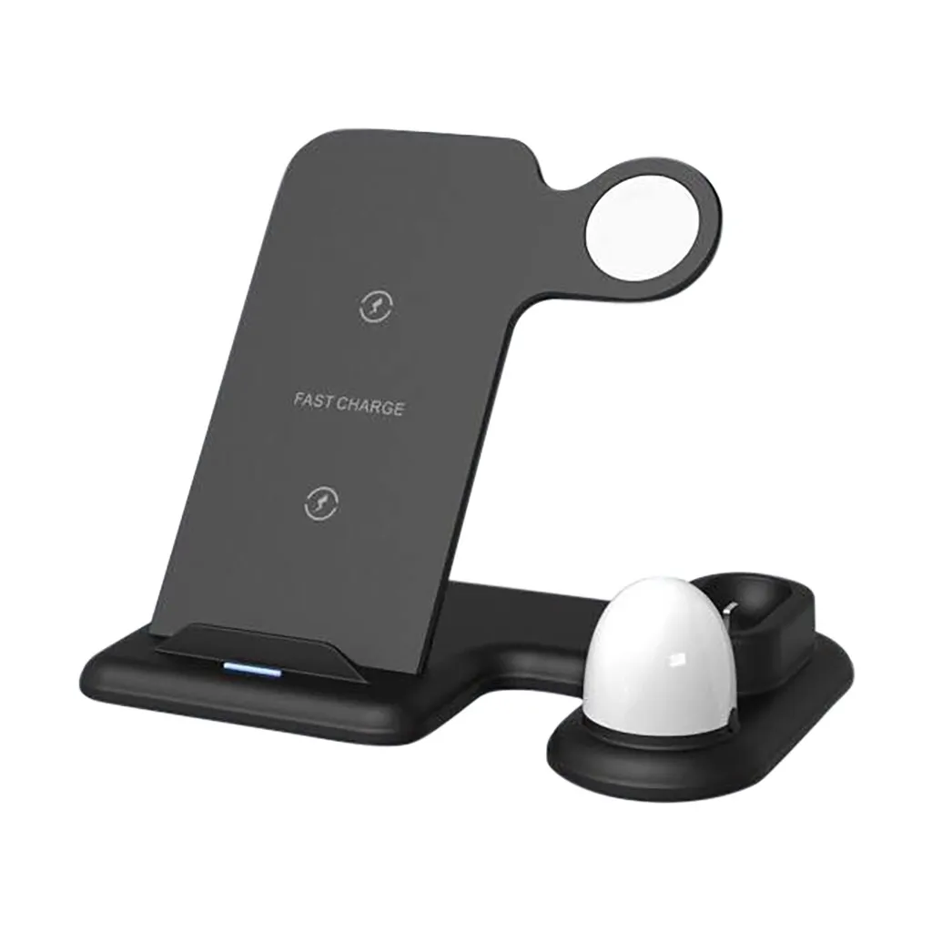 Qi Беспроводное зарядное устройство для IWatch док станция Airpods Iphone 11 новая горячая