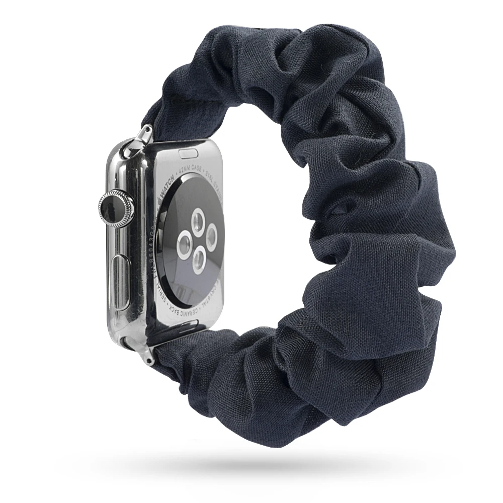 Новая мода резинка для волос эластичный ремешок для часов для Apple Watch 38 мм/40 мм 42 мм/44 мм Рождественский подарок браслет печатная ткань - Цвет ремешка: 8