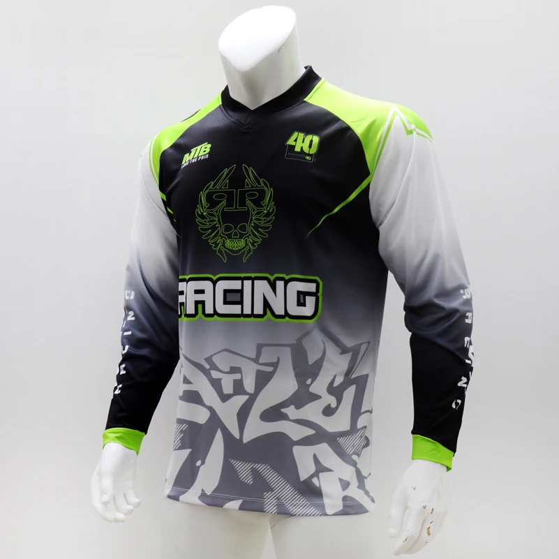 Футболка для мотокросса MTB Jersey Downhil Mountainbike DH MX Motorfiets Kleding Ropa Voor Mannen быстросохнущая