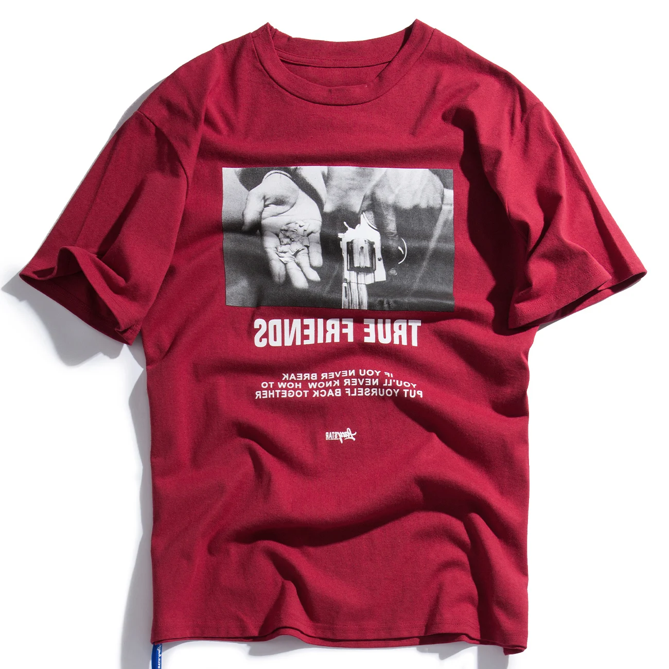 

Streetwear Hip Hop Hands Printed Short Sleeve T Shirts 2021 New Spring Summer Casual Cotton Tops Tees Mens Tshirts