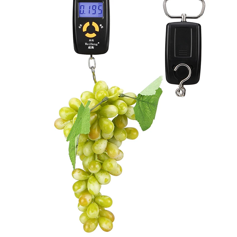 

1Pc 45kg 5g/10g Portable Mini Digital Scaley Backlight Luggage Scale Double Precision Portable Hook Hanging Scale High Qualit