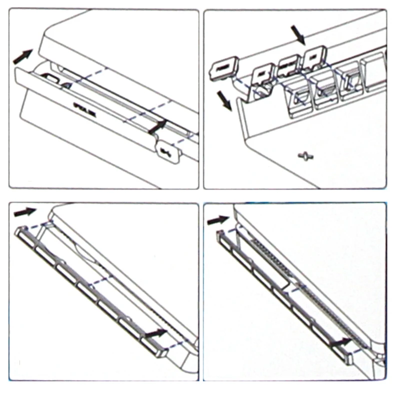 Аксессуары для PS4 Slim пылезащитные комплекты игровые аксессуары пылезащитный