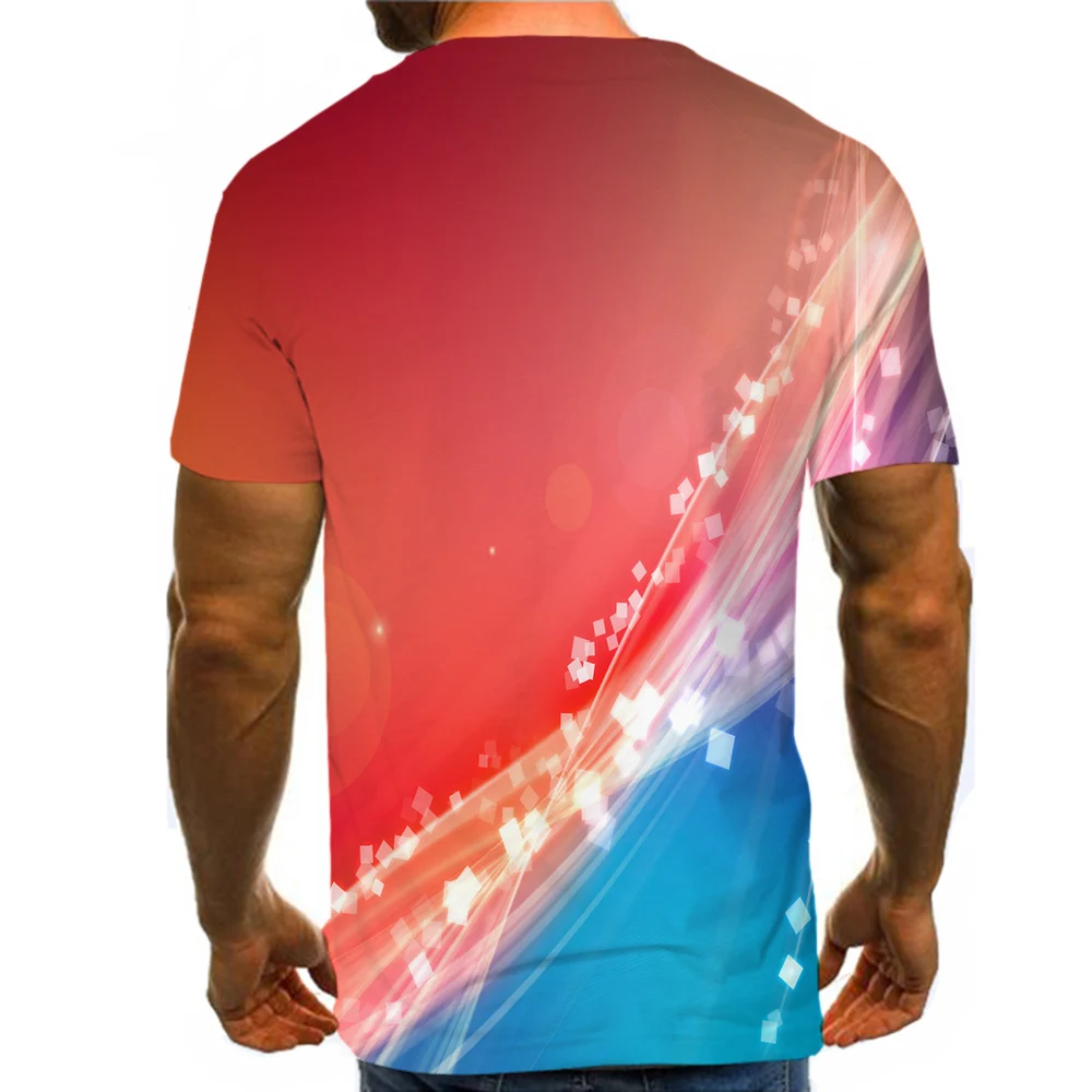 

UNEY Graphic Shirt Simple lines Print US Size T Shirt Unisex Top Casual Novelty clothing