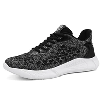 summer mens knit casual sport shoes outdoor comfort breathable light trendy streetwear big size walking running sneakers male