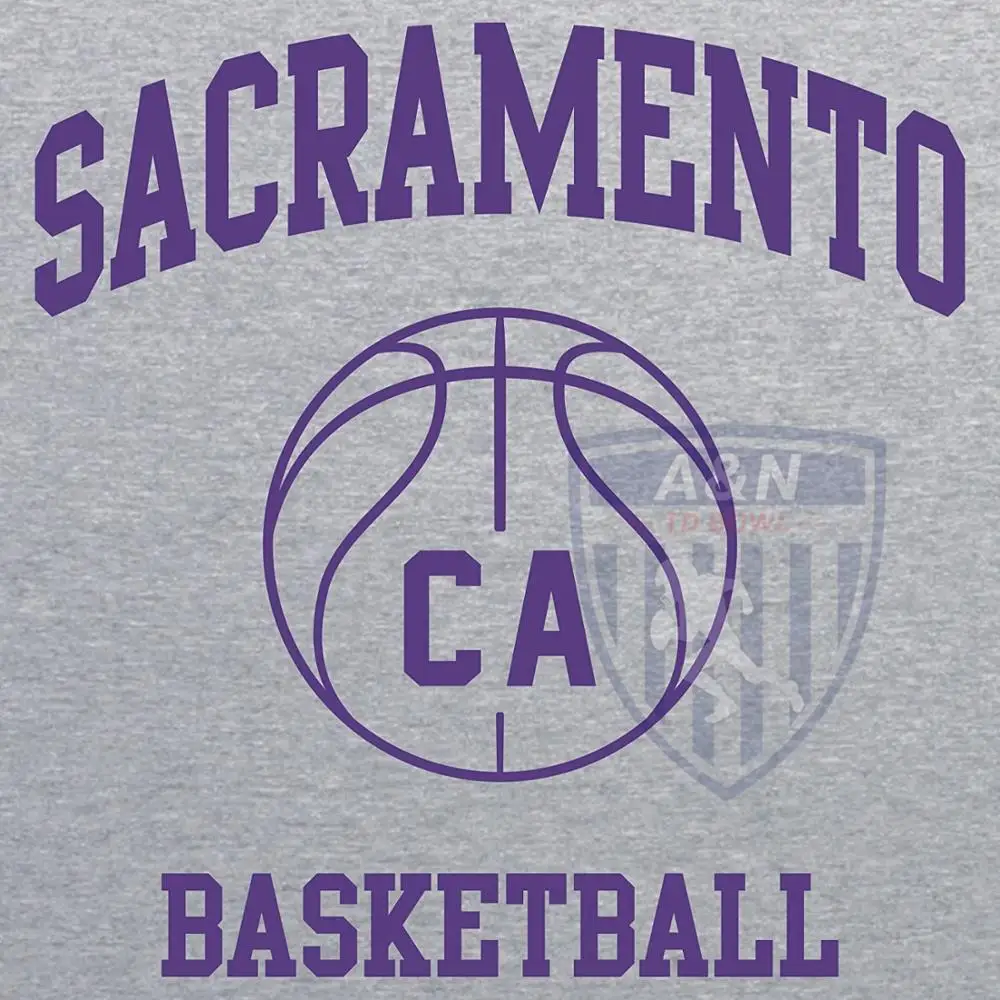 

Mens Running T Shirts Sacramento Basketball Graphic GYM t shirt O Neck US T Shirt Fitness Tops Cotton Digital Printing Tee