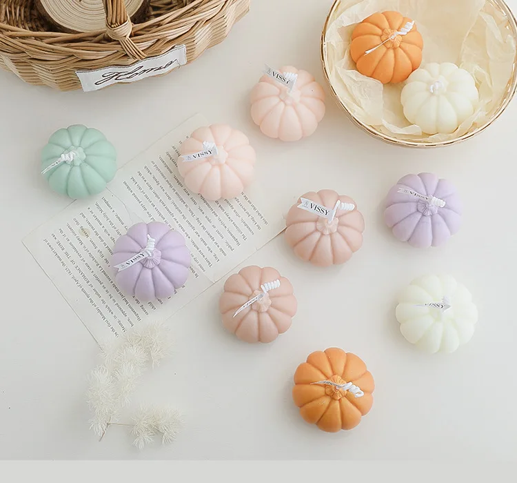 Популярные ароматические свечи в скандинавском стиле с тыквой украшение для