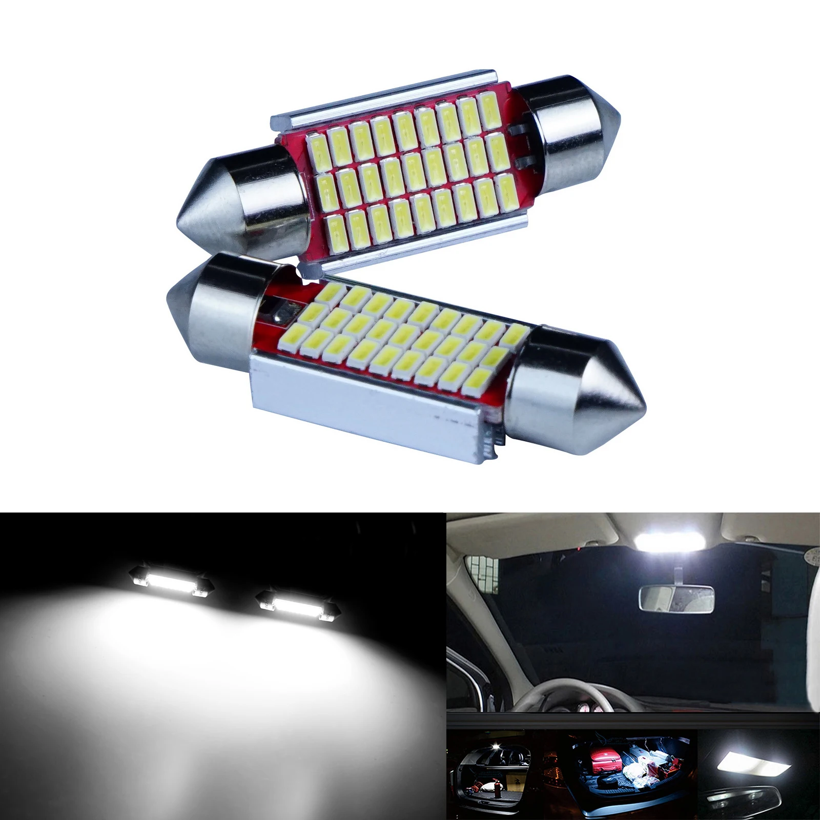 

2x C5W C10W SV8.5 гирлянда светодиодный ных ламп 36 мм лампа внутреннего освесветильник 12 В без ошибок