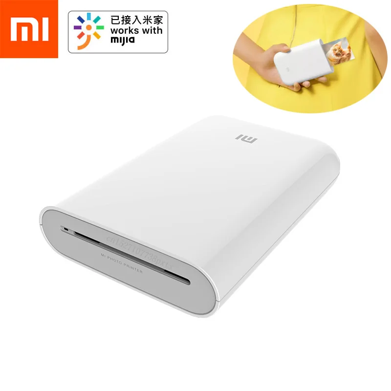 Xiaomi mijia AR принтер 300 точек/дюйм портативный фото мини карман с поделкой DIY 500 мАч принтер для фотографий Карманный принтер работа с альбомом