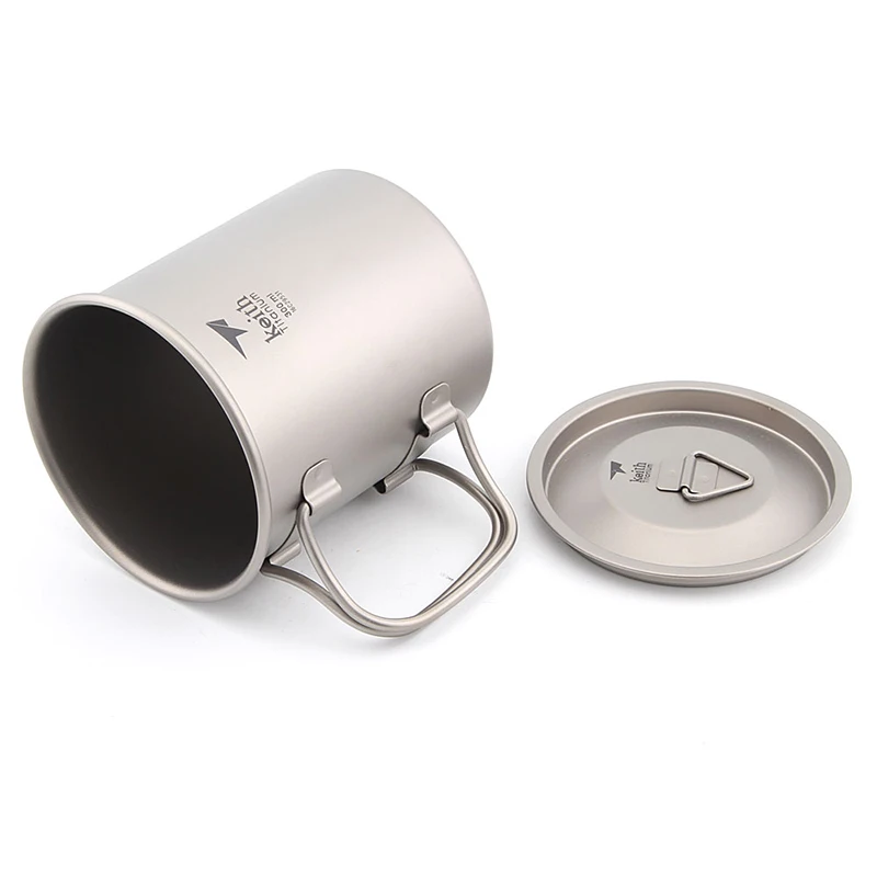 300ml Titanium Cup Folding Mug Office Coffer Drinkware Tea Cup Healthy Non-toxic Bacteriostatic Titanium Mug Ti3201