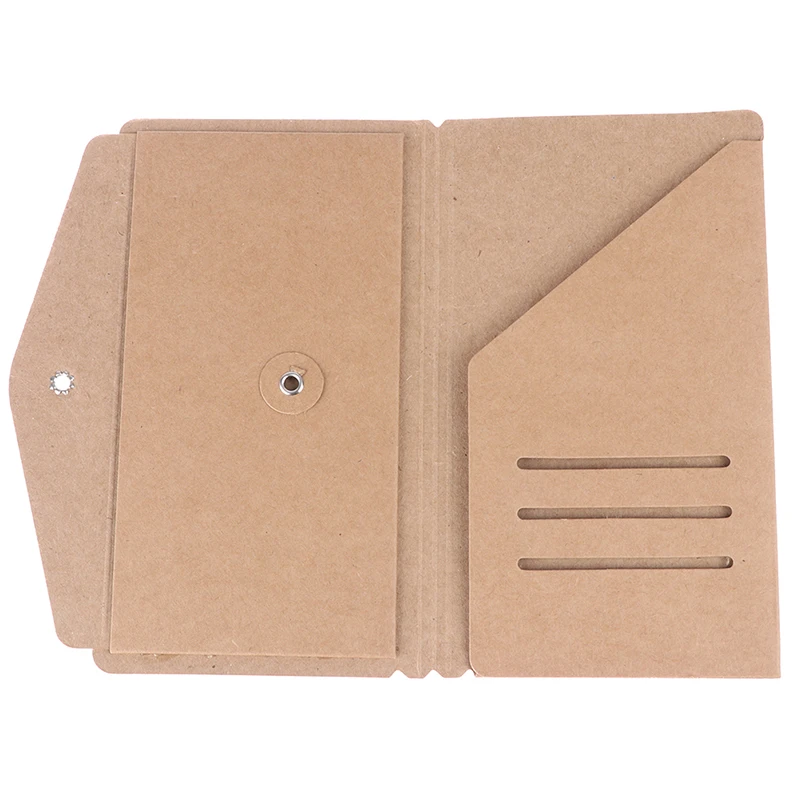 Бумажный s-образный Блокнот из крафт-бумаги держатель для визиток папка файлов