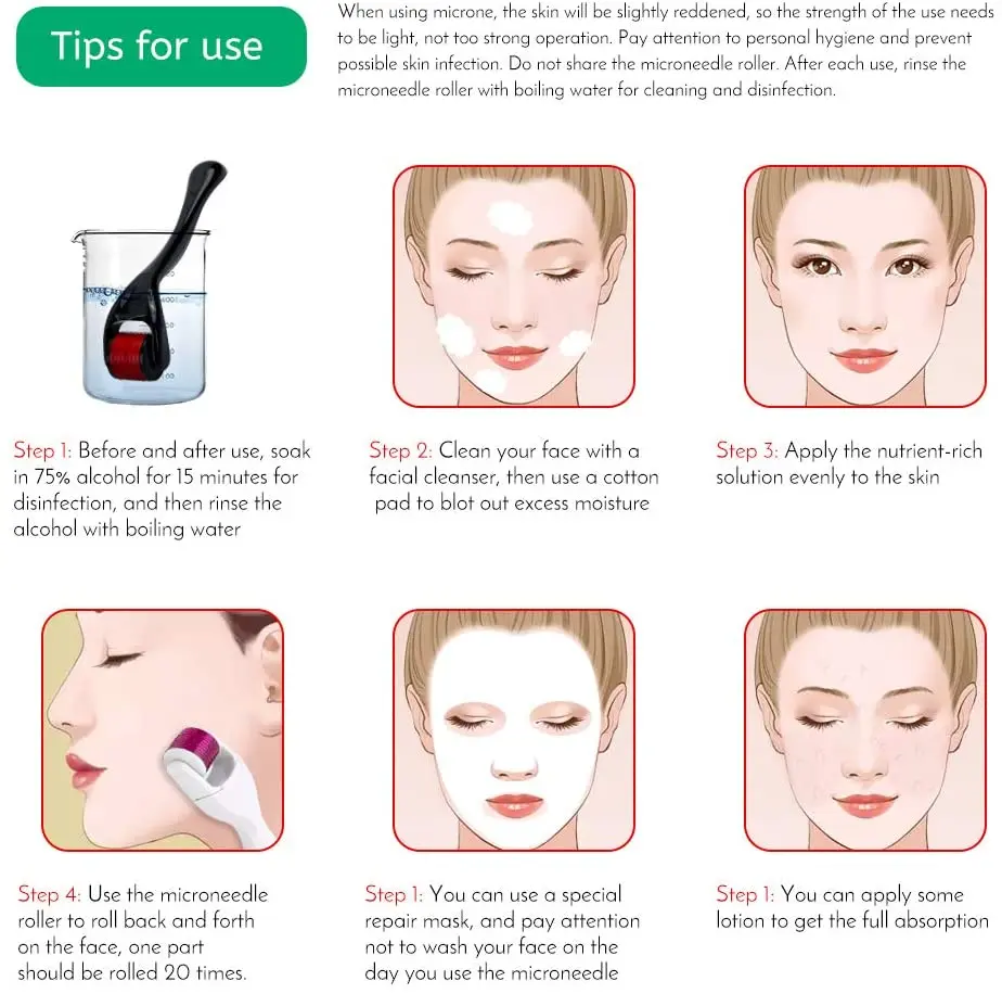 Микро-игла для волос средство восстановления и бороды лечение выпадения