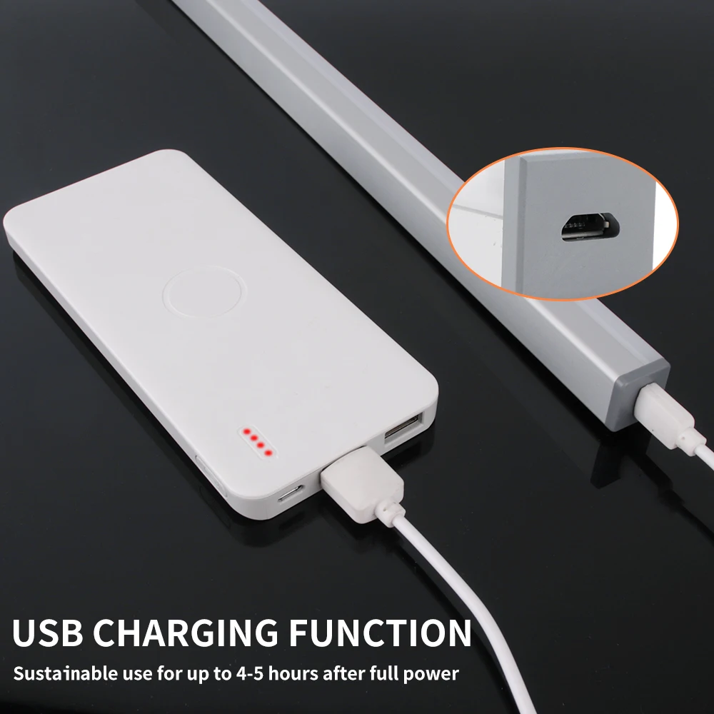 40 светодиодов под шкаф светильник Теплый/белый кровать лампа USB Перезаряжаемый