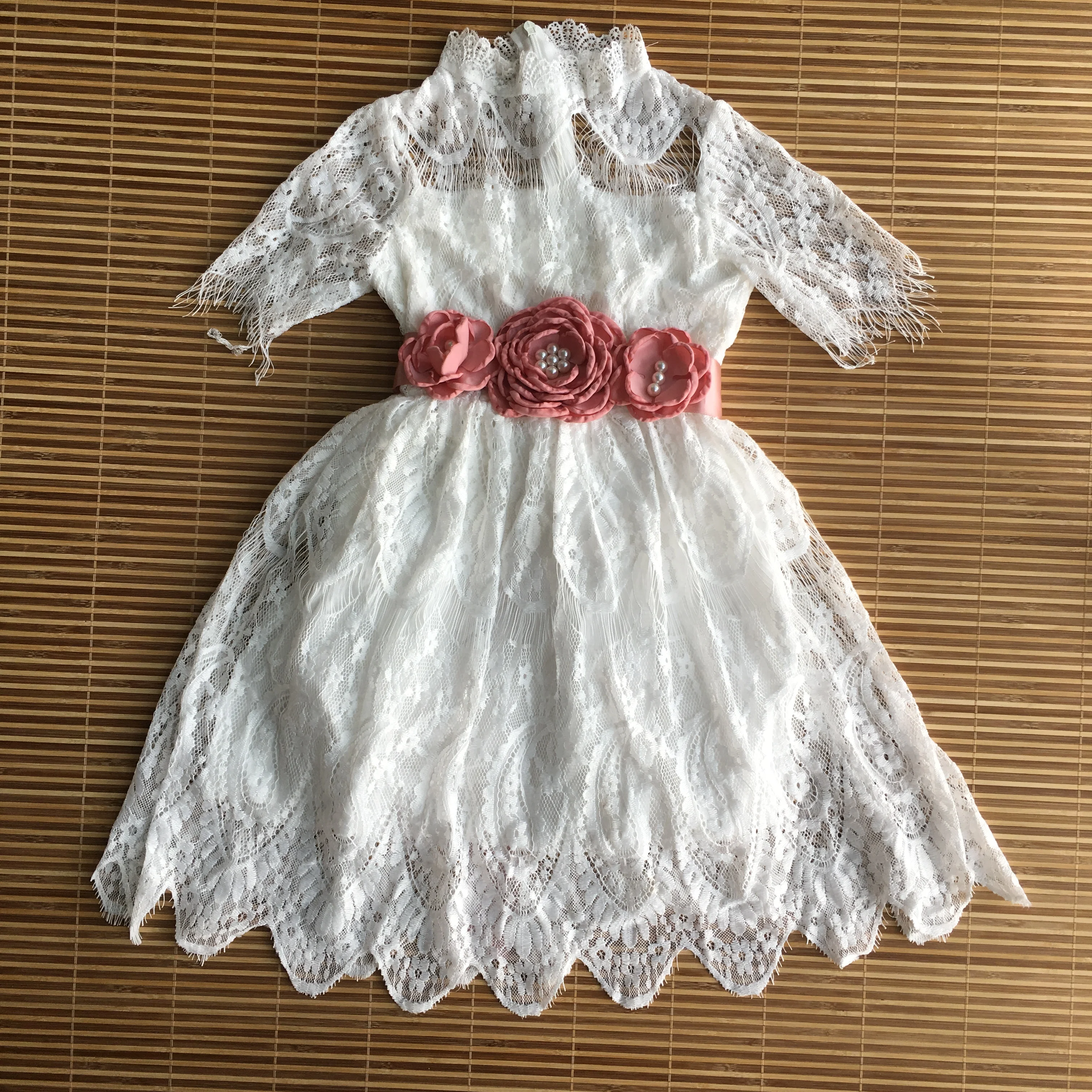 Детское платье с цветочной вышивкой яркое Цветочное для детской вечевечерние |