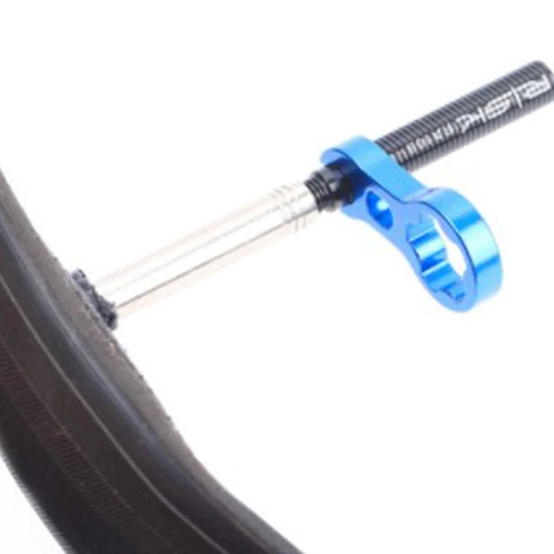 

1 Set Bike Presta Valve Nut + Install Wrench Mountain Bike Presta Valve Nut with Install Wrench Road Bicycle Tubeless Tire