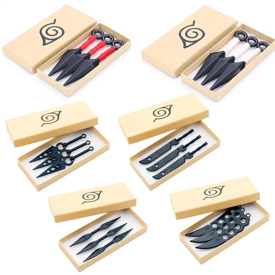 

Аниме Naruto Ninga пластиковое оружие игрушки сюрикен для косплея кунаи аксессуары Akatsuki Hatake Kakashi Uchiha Фигурки игрушки подарок для детей