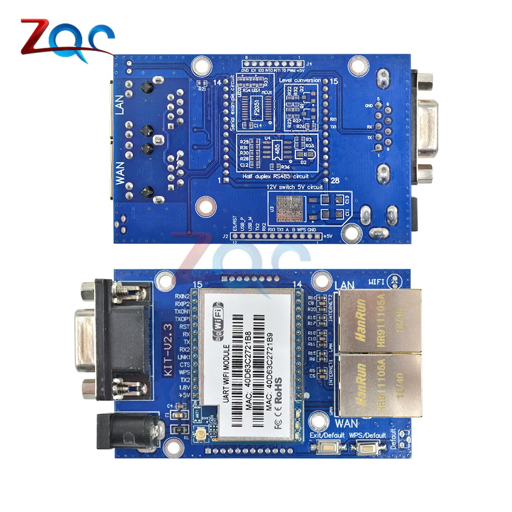 HLK-RM04 RM04 UART последовательный порт к Ethernet WiFi беспроводной модульный переходник макетная плата комплект HLK RM04 промышленный комплект