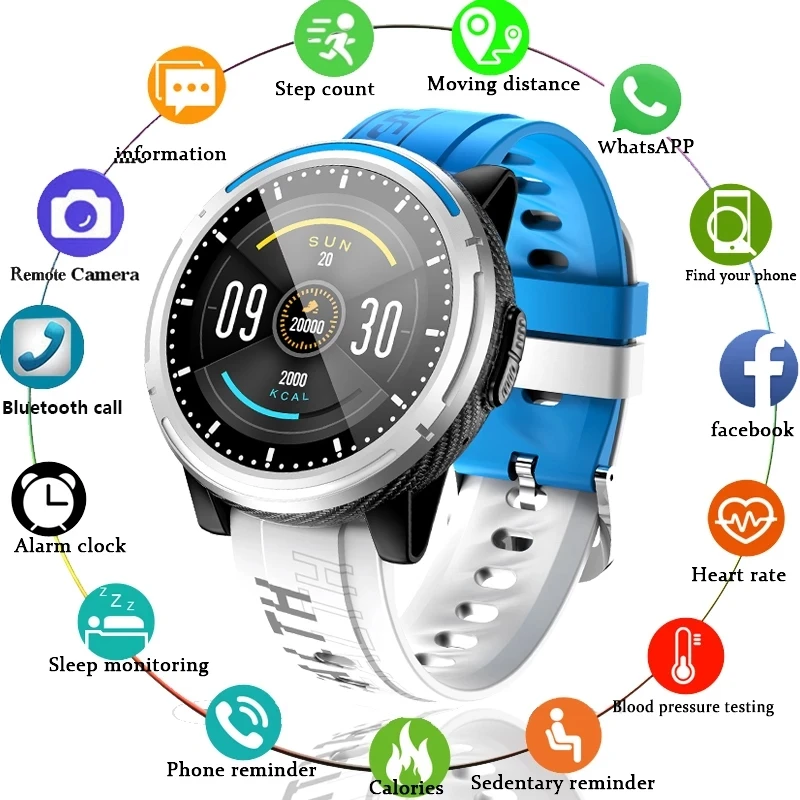 

GEJIAN Smart Watch Men Bluetooth Call For Xiaomi Huawei phone HD Display IP67 Waterproof Multi Language Music Sports Smartwatch