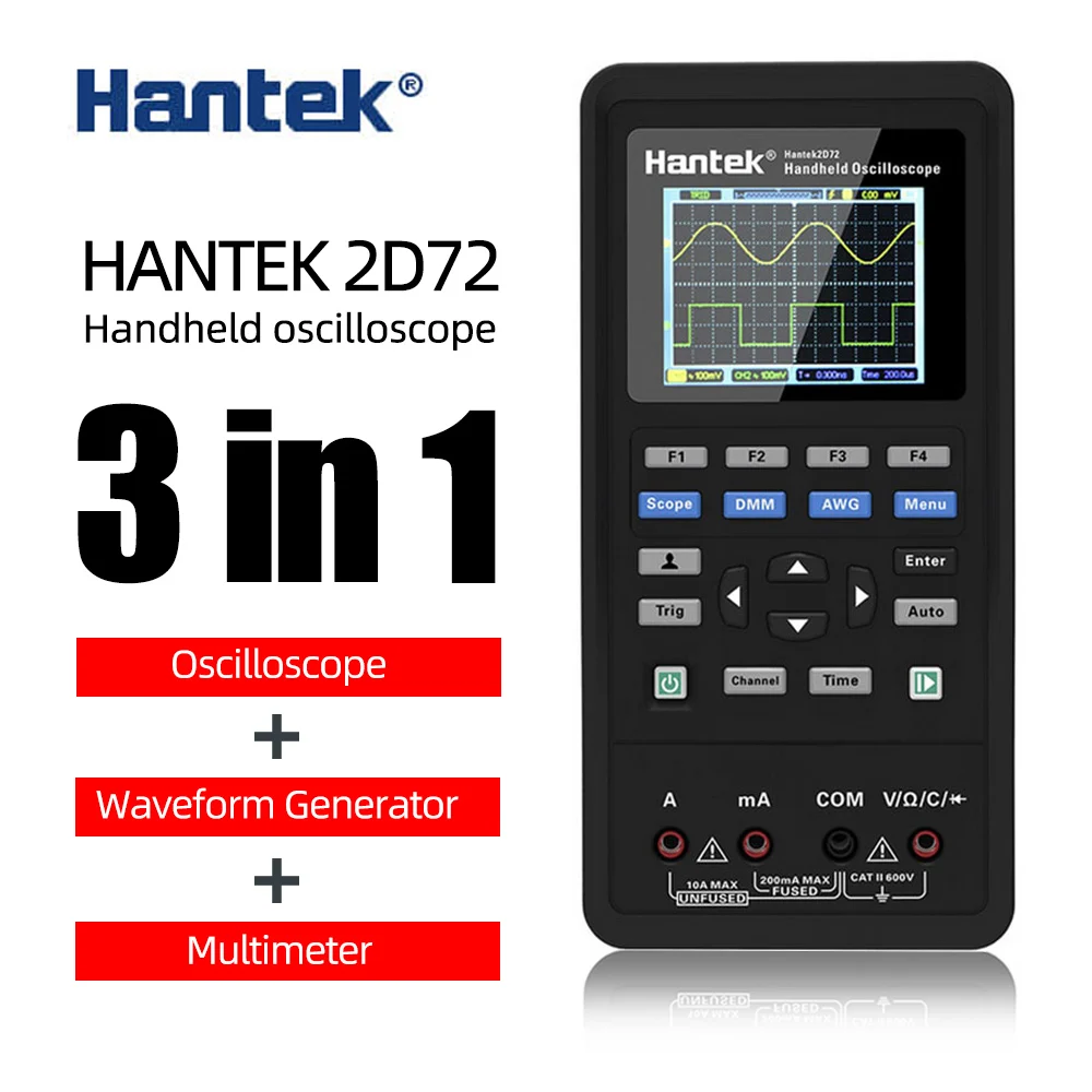 Цифровой портативный автомобильный осциллограф Hantek 2D72 2D42 2C42 2C72 USB двухканальный