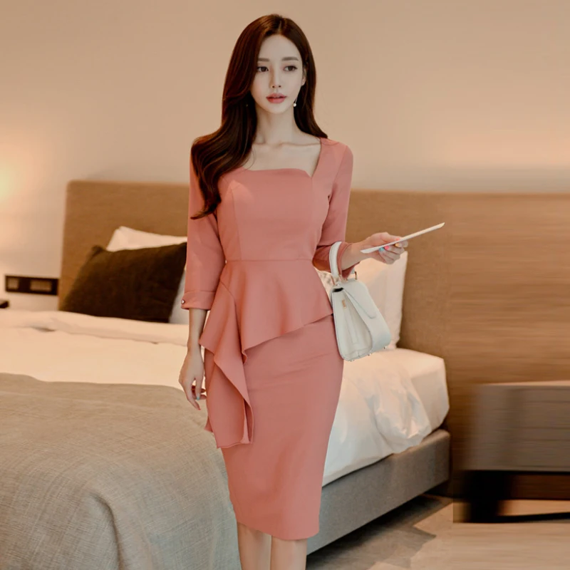 Simplee клетчатое 2019 осеннее Новое сексуальное модное платье с длинными рукавами |