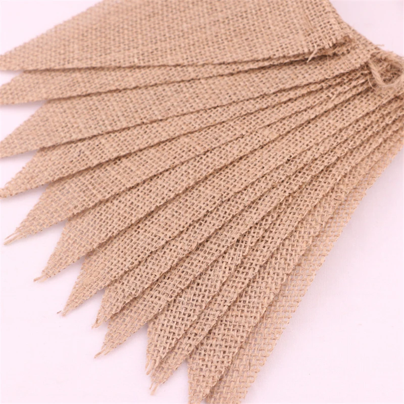 3 м джутовый фотографический баннер подвесные однотонные Треугольные флаги из