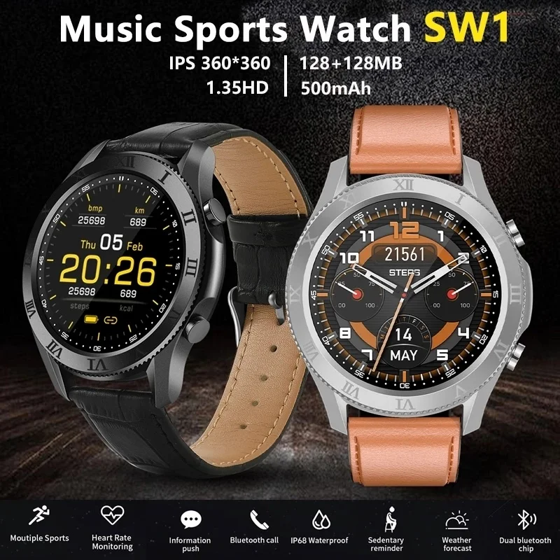 Мужские Смарт-часы 2021 года мужские спортивные часы на Android SW1 для Huawei и