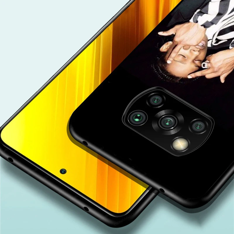 

Black TPU Soft Silicone Cover Rap Singer Juice for Xiaomi Mi Note 10T 10 Ultra 9T 9 8 Pro Lite SE 5G Phone Case