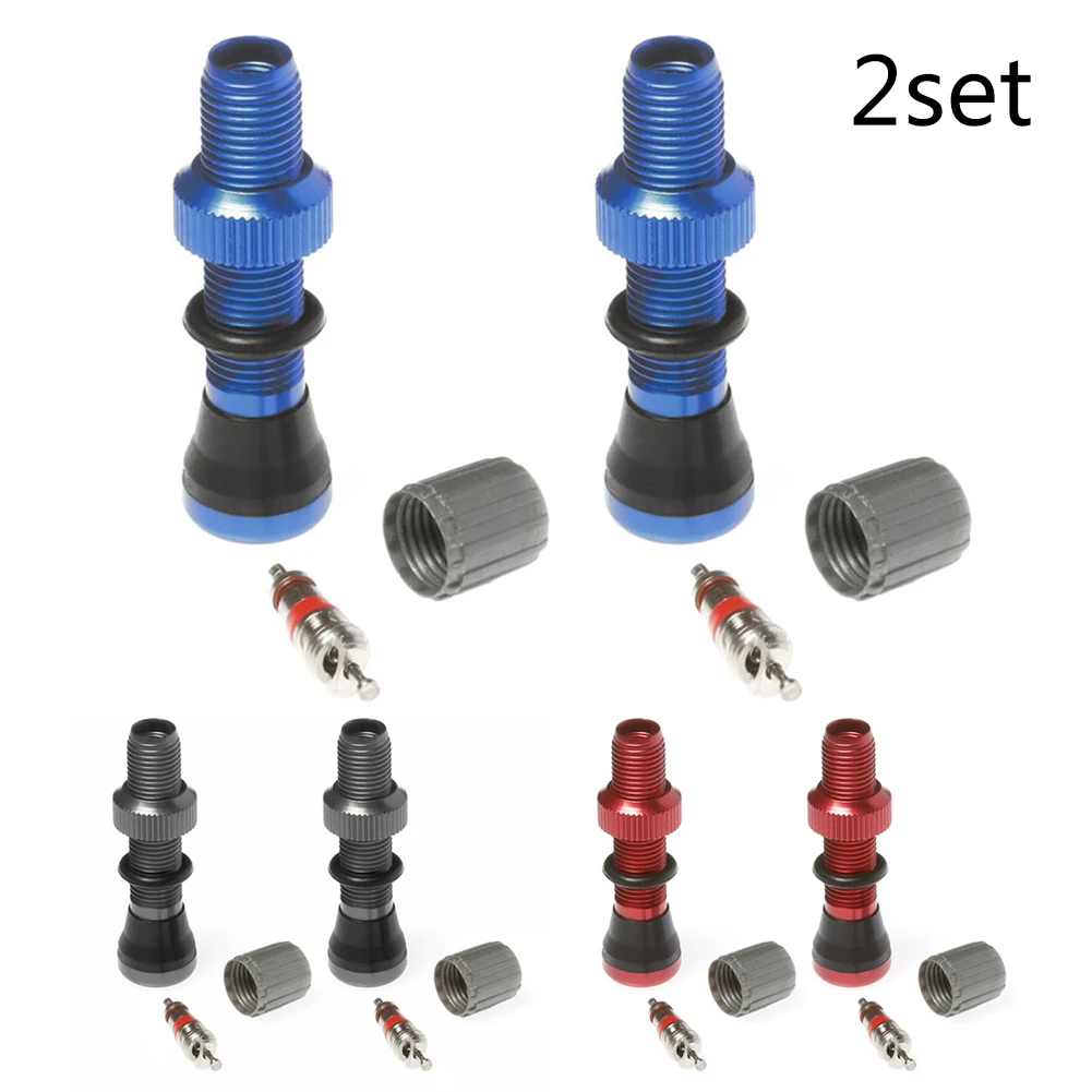 

2PCS Tubeless Schrader Valve Lightweight Precision Thread Aluminum Alloy High Quality Practical And Durable
