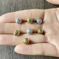 junkang 8mm alloy ottoman carved amulet spacer beads diy bracelet necklace jewelry connector accessories production
