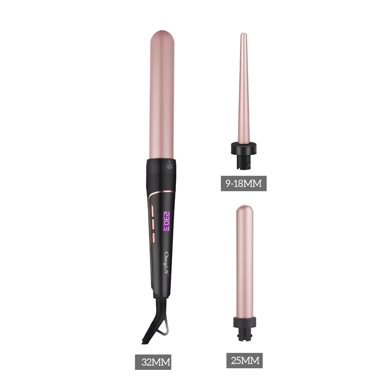 

Щипцы для завивки волос 3 в 1, электрические, керамические, сменные, с перчаткой