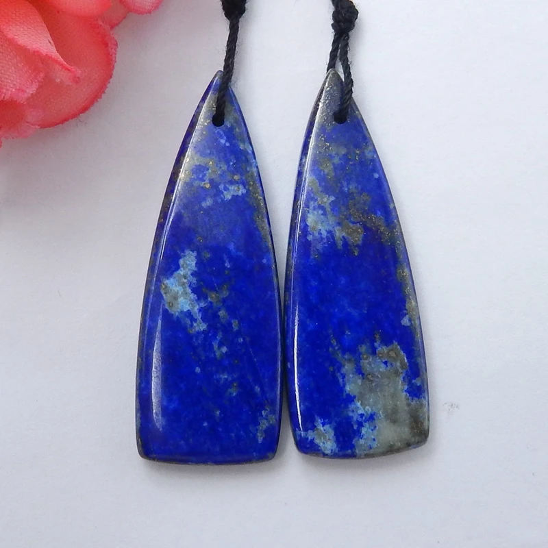 Женские Ювелирные сережки из натурального Lapis Lazuli полудрагоценные камни