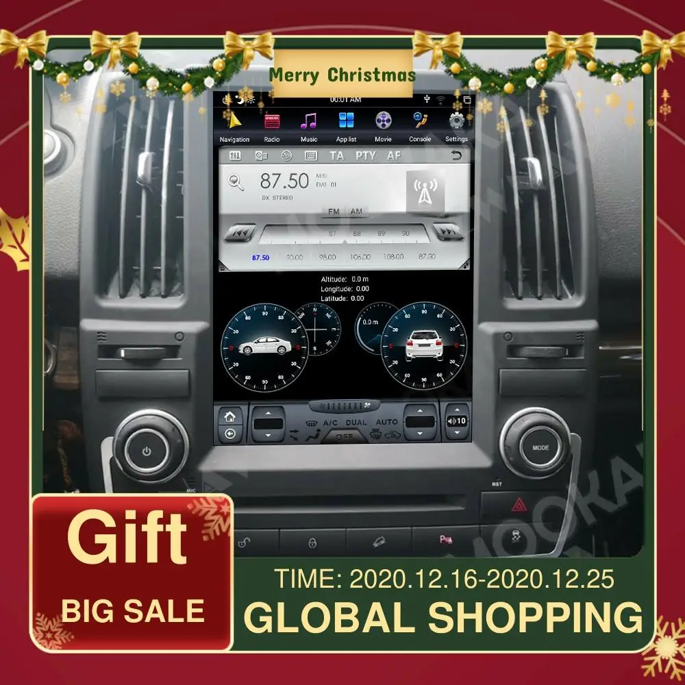 

For Land Rover Freelander 2 LR2 L359 2006~2015 Tesla Style Android 8.1 Carplay Car Radio GPS Navigation Multimedia Player Stereo