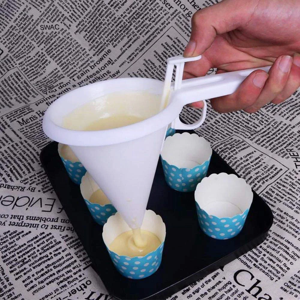 Kitchen Funnel Adjustable Icing Candy Chocolate Pastry Batter Dispenser Cookie Cream Pancake Cupcake Muffin Baking Tools | Дом и сад