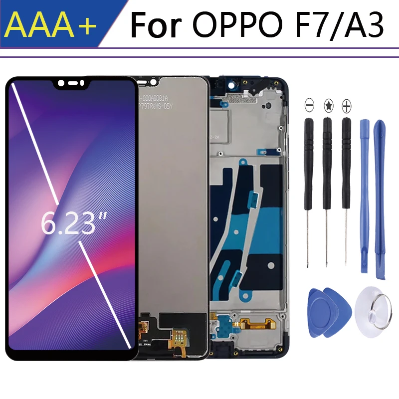 Для 6 23 &quotOPPO F7 дисплей в мобильный телефон LCD s Рамка pantalla A3 ЖК кодирующий
