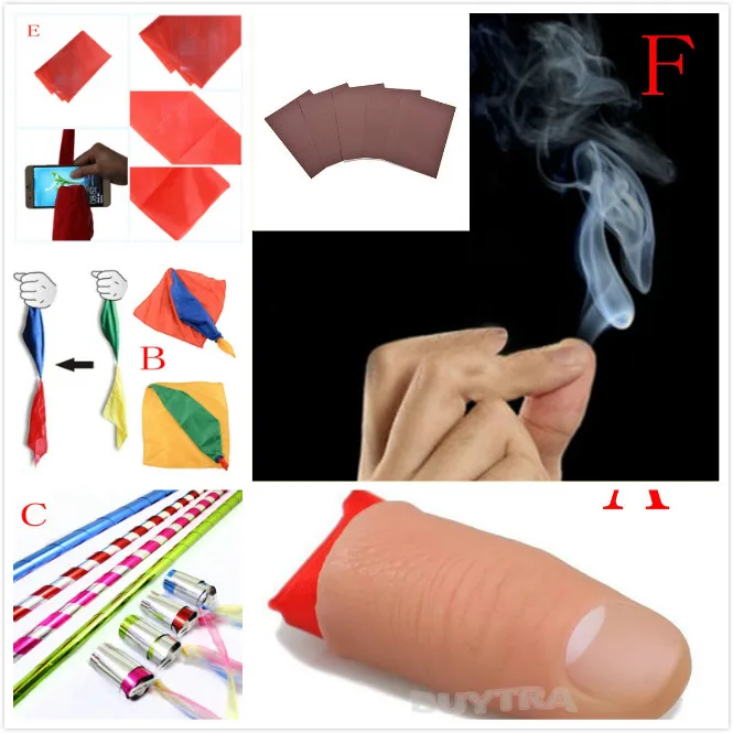 1 Набор Новое поступление Волшебный дым от наконечников пальцев волшебный трюк