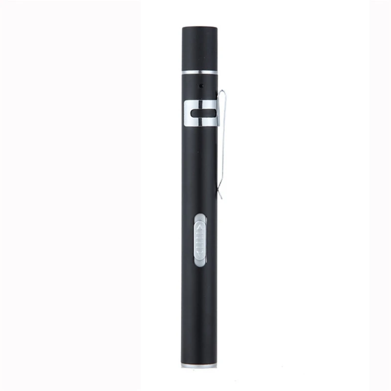 

With Stainless Steel LED Torch Lamp Clip Pocket Mini Nursing Flashlight Medical Handy Pen Light USB Rechargeable Led Flashlight