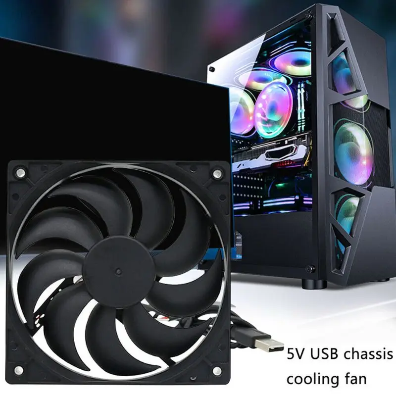 Бесшумный охлаждающий вентилятор с питанием от USB 5 в пост. Тока | Компьютеры и