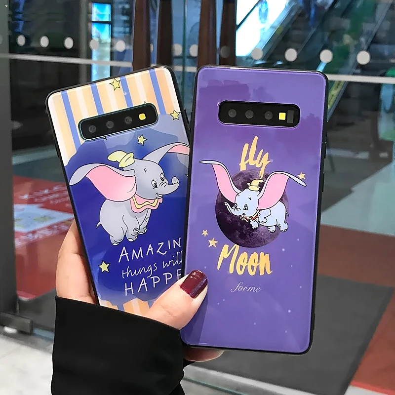 Мультяшный Забавный чехол для телефона Dumbo samsung Galaxy S10 S8 S9 Plus S10e модные чехлы из