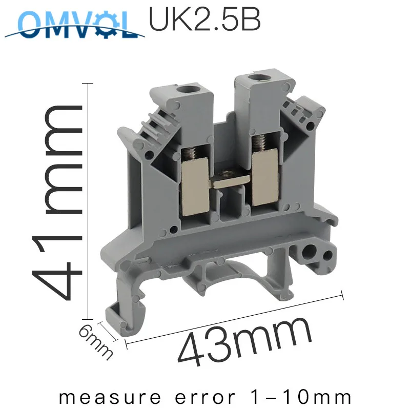 UK2.5B/UK3N/UK5N/UK6N/UK10N/UK16N направляющая Клеммная колодка клемма прочная|Клеммные