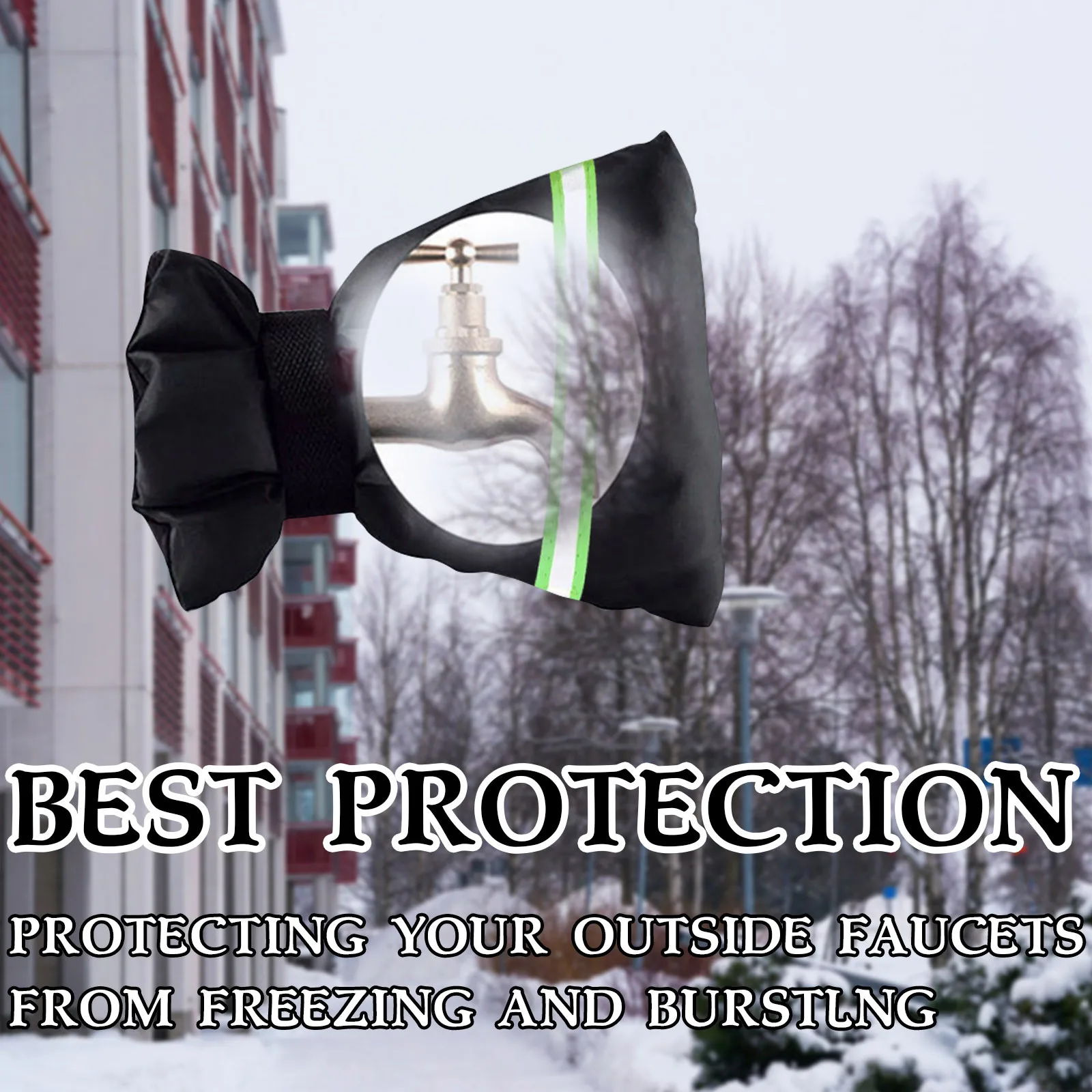 4 шт. покрытие смесителя зимние антифриз защитные чехлы на открытом воздухе кран