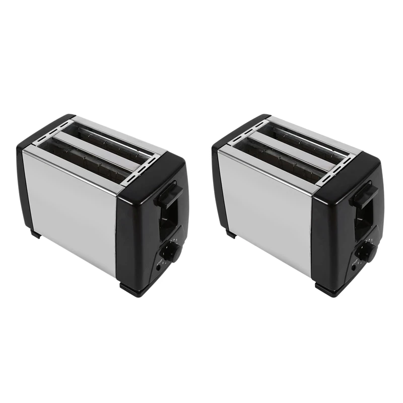 

Toaster 2 Slice Stainles Steel Bread Extra Wide Slot Compact Toasters,Electrical Small Bread Machine for Waffles