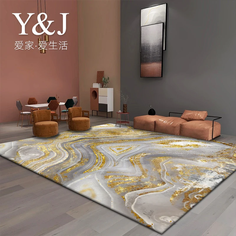 

Modern luxury carpet living room ins wind tea table carpet bedroom sofa is full of household mats can be washed-free