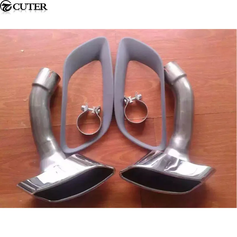 X6 E71 Стайлинг автомобиля из нержавеющей стали глушитель наконечники выхлопной