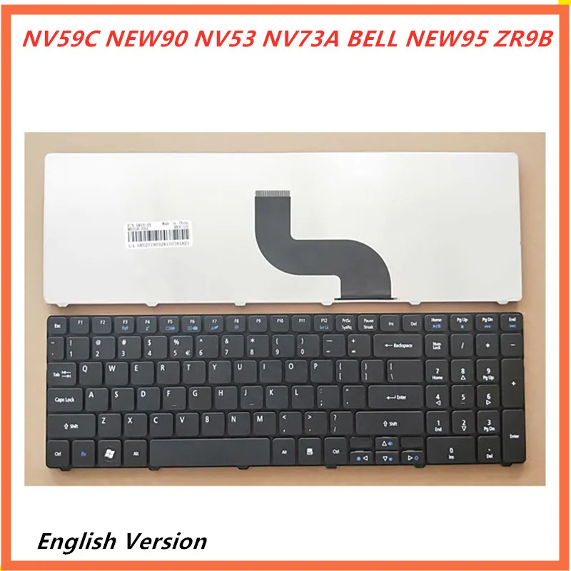 Клавиатура на английском языке для ноутбука ACER Gateway NV59C NEW90 NV53 NV73A BELL NEW95 ZR9B сменная