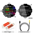 DC5.5 USB-тестер, цифровой вольтметр, амперметр, дисплей, вольт, усилитель, измеритель внешнего аккумулятора, приложение для тестирования iphone E